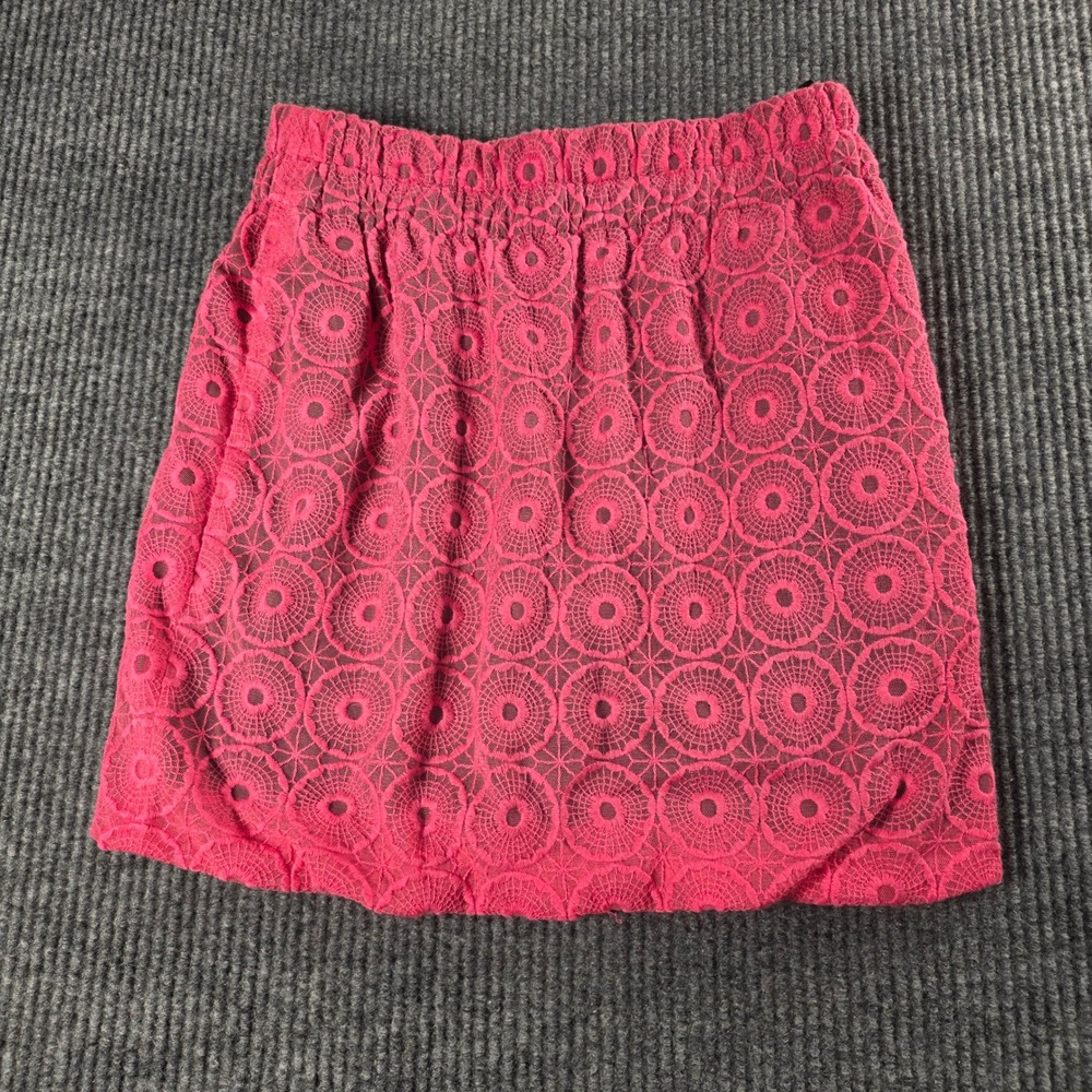 Rachel Rachel Roy Cerise Pink Lace Mini Skirt Crochet Size 0 NEW